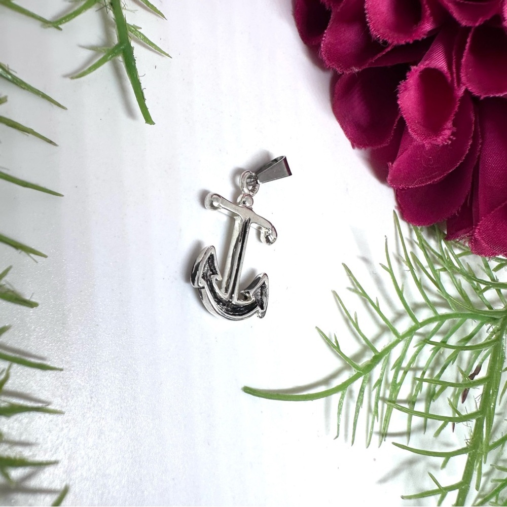 NEW⚜️Silver Anchor Pendant Charm - Picture 3 of 4